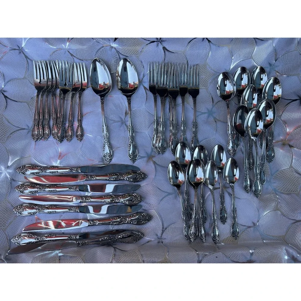 Oneida Profile Galveston Stainless Steel Flatware 41 pieces